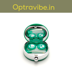 Optravibe Elegant & Portable Fancy Contact Lens Case – Stylish Protection for Your Lenses