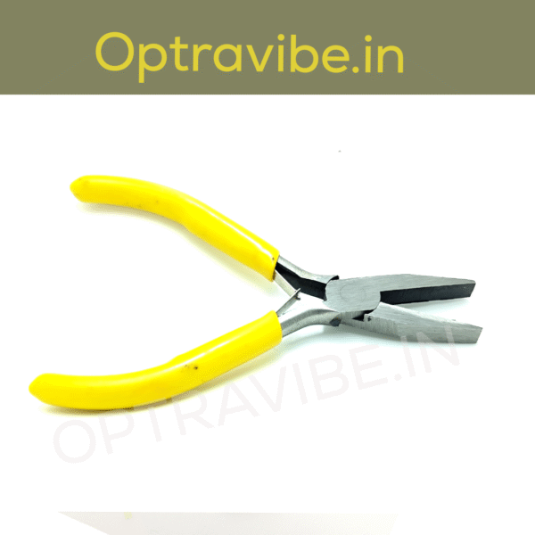 Optravibe Flat Nose Plier – Yellow | Durable & Precision Grip Tool