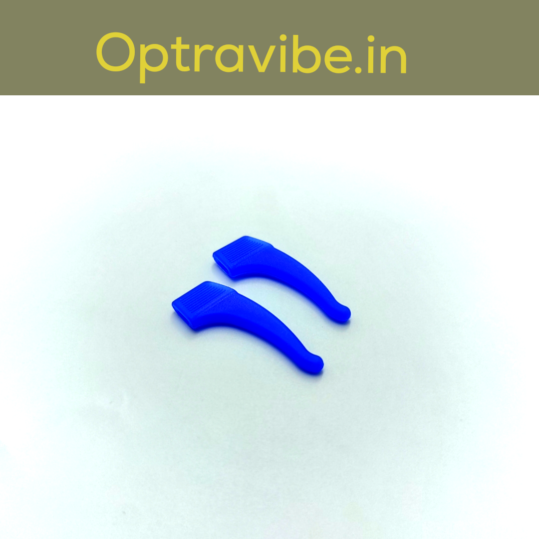 Optravibe Eyeglass Ear Grip & Anti-Slip Strap Holder – 5 Pairs Soft Silicone Temple Tips